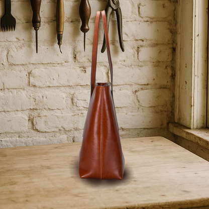 BELFAVE | Shopper bag made of classic smooth leather