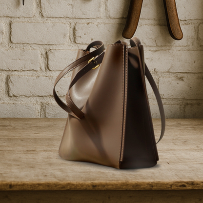 BELFAVE | Retro tote bag made of genuine leather