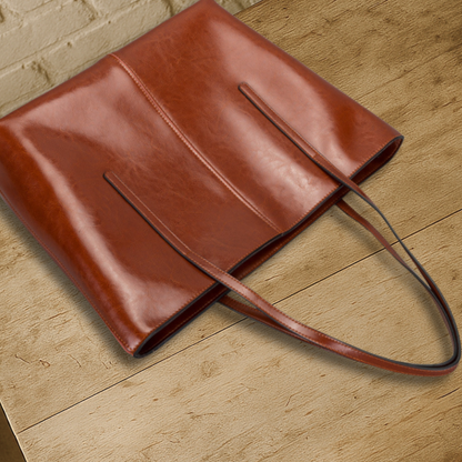 BELFAVE | Shopper bag made of classic smooth leather