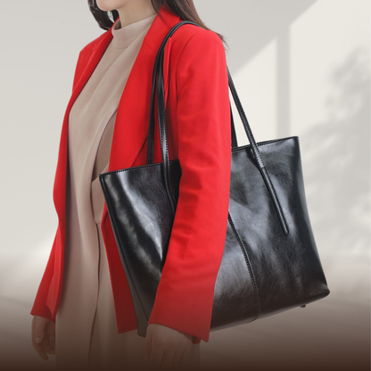 BELFAVE | Shopper bag made of classic smooth leather