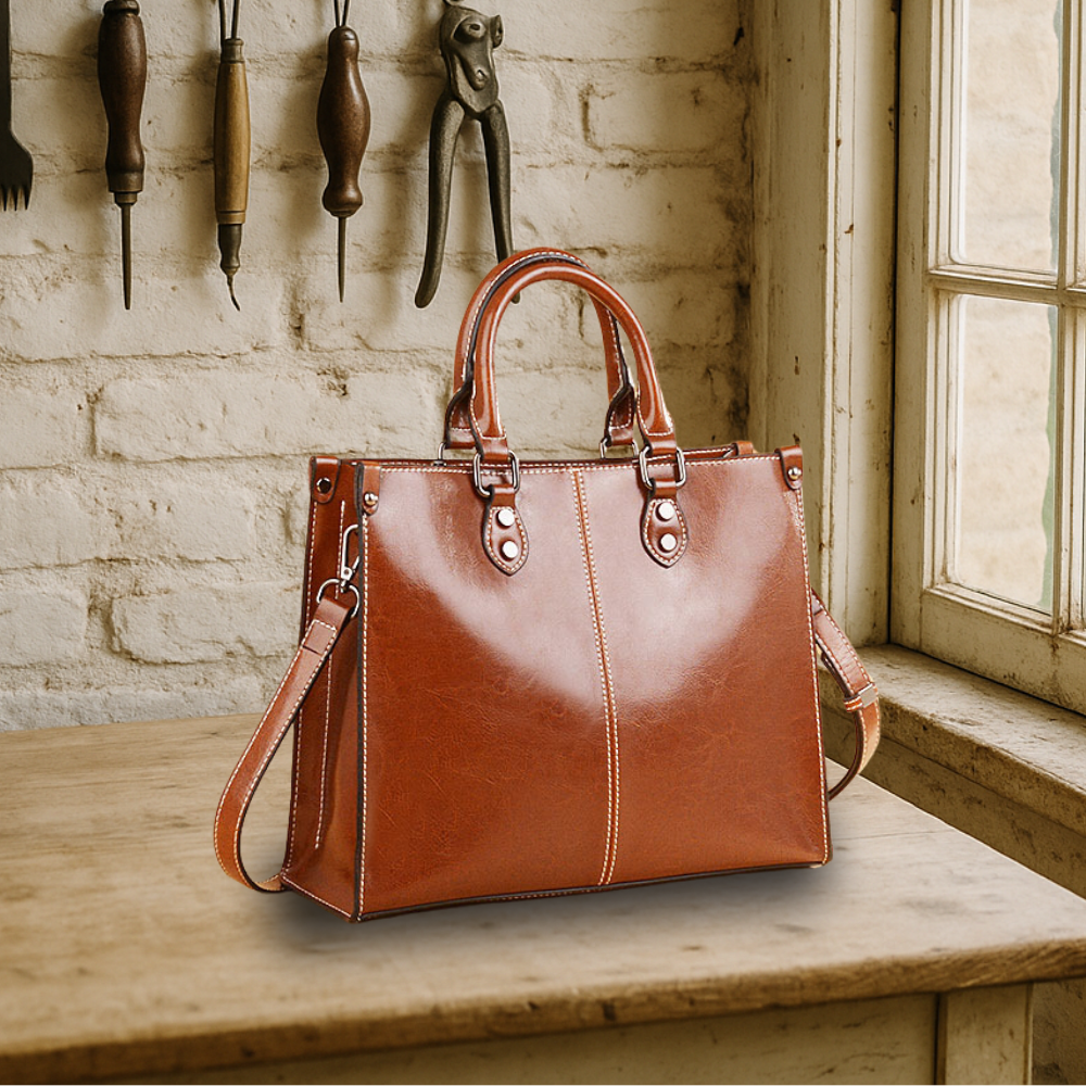 BELFAVE | Classically elegant tote made of genuine leather