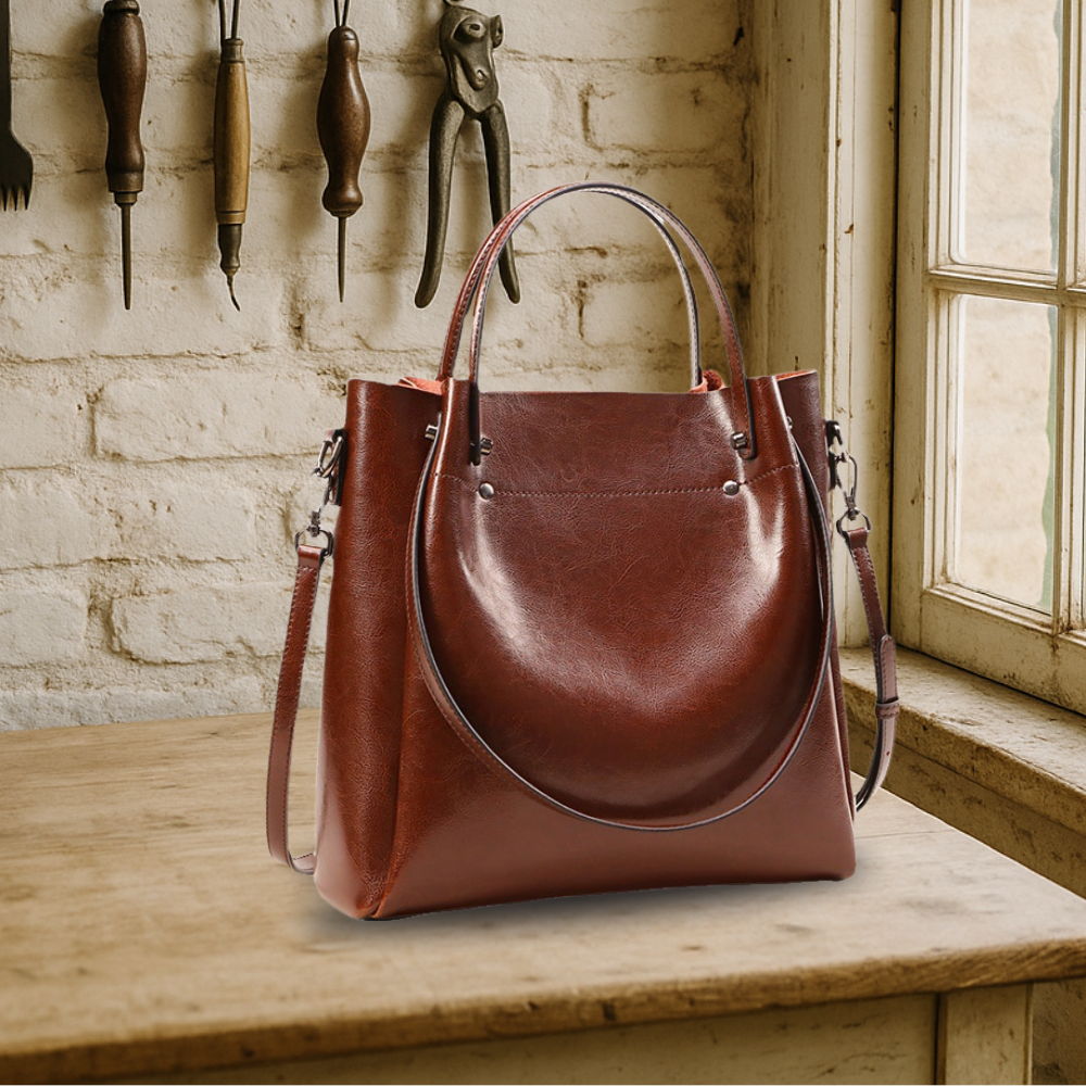 BELFAVE | Elegant two-way bag made from genuine leather
