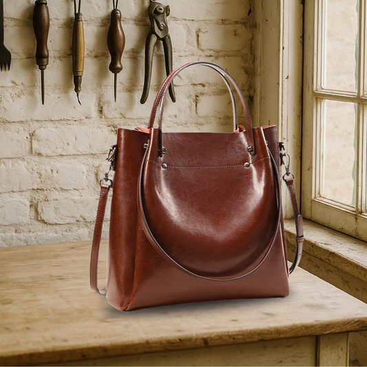 BELFAVE | Elegant two-way bag made from genuine leather