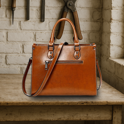 BELFAVE | Classically elegant tote made of genuine leather